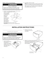 Preview for 4 page of Whirlpool XHP1550WL Installation Instructions Manual