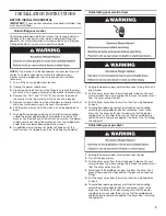 Preview for 3 page of Whirlpool XHP1550WR Installation Instructions Manual