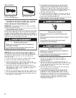 Предварительный просмотр 10 страницы Whirlpool XHP1550WR Installation Instructions Manual