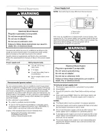 Предварительный просмотр 4 страницы Whirlpool YACQ088MR0 Use & Care Manual