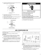 Preview for 7 page of Whirlpool YACQ088MR0 Use & Care Manual