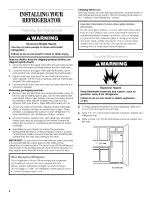 Предварительный просмотр 4 страницы Whirlpool YET18JKXJW00 Use & Care Manual