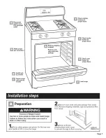 Preview for 7 page of Whirlpool YGS470LEKQ0 Installation Instructions Manual