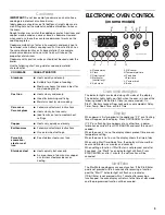 Preview for 9 page of Whirlpool YIES366RS1 Use And Care Manual