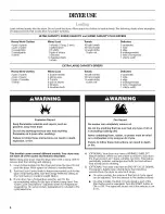 Preview for 4 page of Whirlpool YLEN1000PQ1 User Instructions