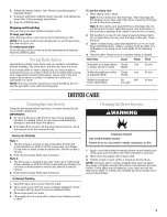 Preview for 5 page of Whirlpool YLEN1000PQ1 User Instructions