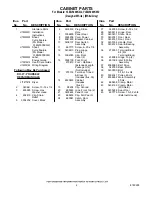 Предварительный просмотр 2 страницы Whirlpool YLEQ5000KQ2 Parts List