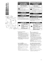 Предварительный просмотр 2 страницы Whirlpool YLEV4634JQ1 Installation Instructions Manual