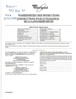 Preview for 1 page of Whirlpool YLTE5243DQA User Instruction