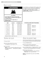 Preview for 12 page of Whirlpool YMT4140K Use & Care Manual