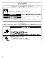 Preview for 2 page of Whirlpool YRF115LXVQ User Instructions