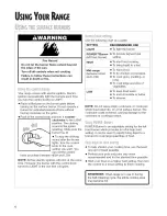 Preview for 6 page of Whirlpool YSF377PEG Use & Care Manual