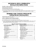 Preview for 1 page of Whirlpool YUMV4084BS0 Installation Instructions Manual