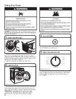 Preview for 11 page of Whirlpool YWED72HEDW Use & Care Manual