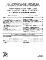 Whirlpool YWED85HEFC2 Installation Instructions Manual preview