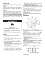 Preview for 5 page of Whirlpool YWED9500TU0 Use & Care Manual