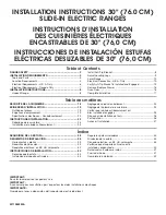 Preview for 1 page of Whirlpool YWEE750H0H Installation Instructions Manual