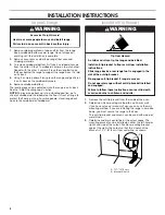 Preview for 8 page of Whirlpool YWEE750H0H Installation Instructions Manual