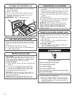 Предварительный просмотр 14 страницы Whirlpool YWFW9151 Series Use & Care Manual