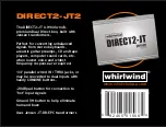 Whirlwind DIRECT2-JT2 Quick Start Manual preview