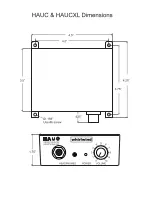 Предварительный просмотр 3 страницы Whirlwind HAUCXL Dimensions Specification