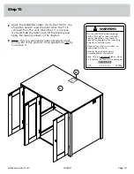 Предварительный просмотр 19 страницы whisker SAUDER CREDENZA Manual