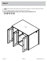 Предварительный просмотр 20 страницы whisker SAUDER CREDENZA Manual