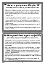 Preview for 26 page of Whispbar K864W Assembly Instructions Manual