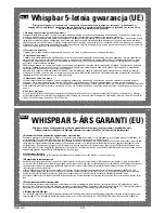 Preview for 28 page of Whispbar K930W Manual