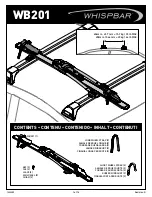 Preview for 1 page of Whispbar WB201 Manual