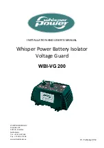 Whisper Power WBI-VG 200 Installation And User Manual preview