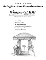 WhisperGLIDE Swing Location Considerations User Manual preview