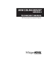 WhisperKool Mini Ceiling Mount Technician Manual preview