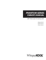 WhisperKool Phantom 3500 Owner'S Manual предпросмотр