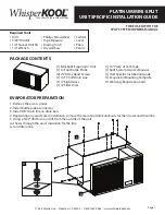 Preview for 1 page of WhisperKool Platinum 042610 Installation Manual