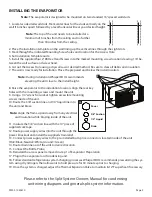 Preview for 2 page of WhisperKool Platinum 042610 Installation Manual