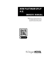 WhisperKool PLATINUM MINI Owner'S Manual preview