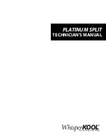 WhisperKool Platinum Split 4000 Evaporator Technician Manual preview