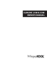 Preview for 1 page of WhisperKool Slimline 2500 Owner'S Manual