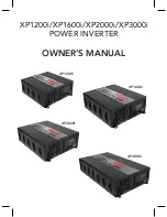 Whistler Group XP1200i Owner'S Manual preview