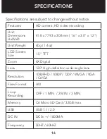 Предварительный просмотр 16 страницы Whistler D12VRS User Manual