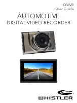 Preview for 1 page of Whistler D16VR User Manual
