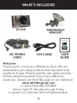 Предварительный просмотр 2 страницы Whistler D16VR User Manual