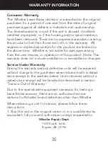 Preview for 35 page of Whistler GT-468GXi User Manual