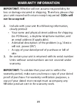 Preview for 25 page of Whistler Mega WJS-4000 User Manual