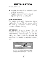 Предварительный просмотр 9 страницы Whistler RLC-100 Owner'S Manual