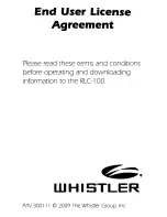 Preview for 39 page of Whistler RLC-100 Owner'S Manual