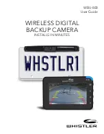 Whistler WBU-800 User Manual preview