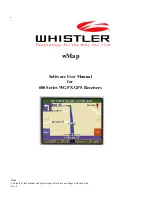 Whistler WGPX 600 Series Software User Manual preview