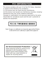 Предварительный просмотр 15 страницы Whistler WIC-2409 User Manual